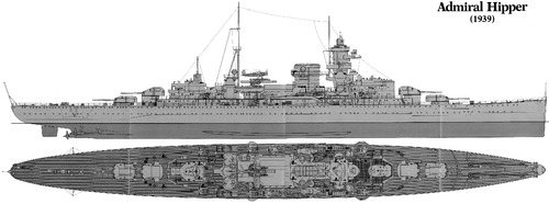 DKM Admiral Hipper (Heavy Cruiser) (1939)