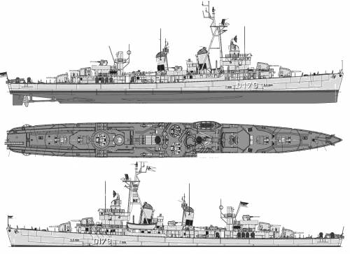 FGS D179 Z5 (Destroyer) (USS DD-572 yson) (1964)