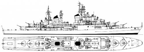 Hamburg D-181 (Destroyer) West Germany (1965)