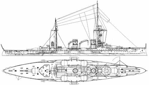 SMS Blucher [Armored Cruiser] (1909)