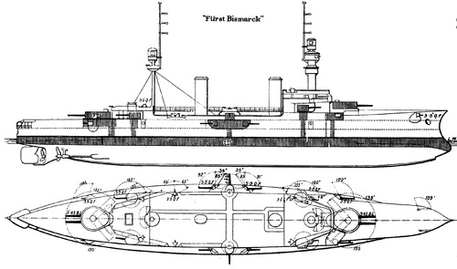 SMS Furst Bismarck (Armoured Cruiser) (1914)