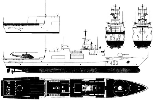 RN Comandante Foscari P493 (Offshore Patrol Vessel) (2005)