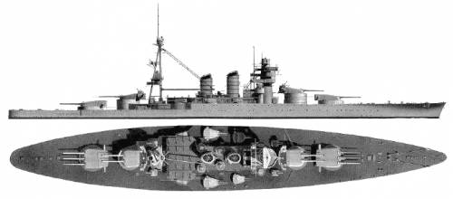 RN Conte di Cavour (Battleship)