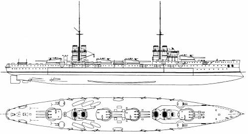 RN Dante Alighieri (Battleship) (1913)