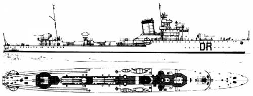 RN Dardo (Destroyer) (1942)