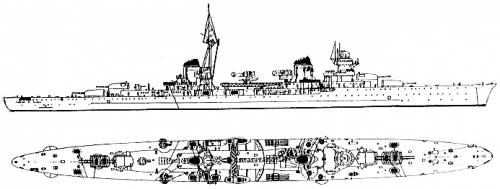 RN Eugenio Di Savoia (Light Cruiser)