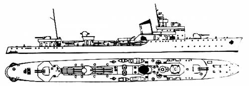 RN Folgore (Destroyer) (1942)