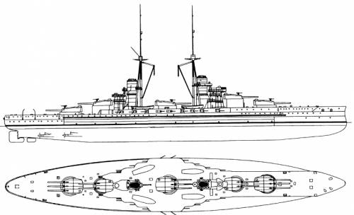 RN Giulio Cesare (Battleship) (1914)