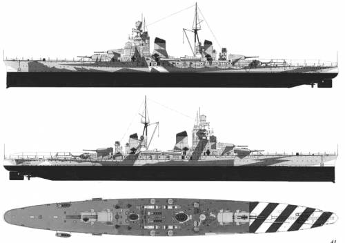 RN Gorizia (Heavy Cruiser) (1943)