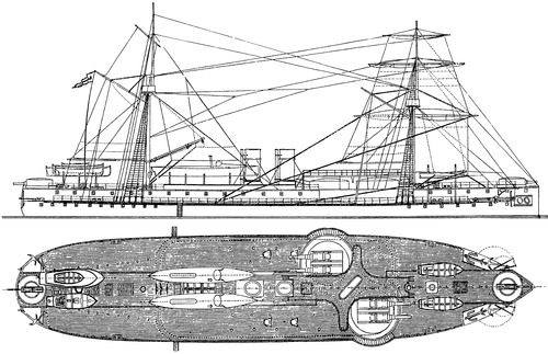 IJN Chin Yuen (ex China Zhenyuan Battleship) (1897)