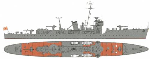 IJN Shimushu (Destroyer) (1941)