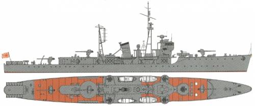 IJN Shimushu (Destroyer) (1945)