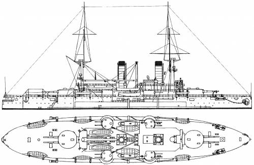 IJN Tango (Battleship) (ex Russia Poltava) (1906)