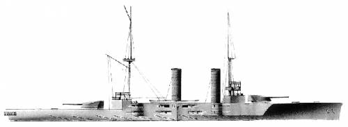 IJN Tsukuba (Armored Cruiser) (1905)