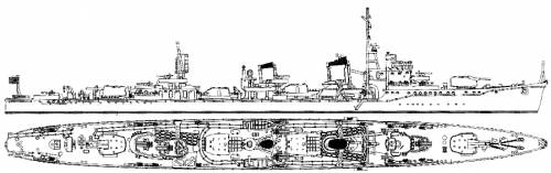 IJN Yukikaze (Destroyer) (1945)