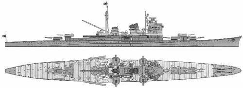 INJ Haguro (Heavy Cruiser) (1941)