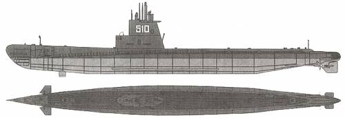JMDFS Kuroshio SS-510 ex USS SS-261 Mingo)