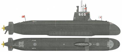 JMSDF Hakuryu SS-503 (Submarine)