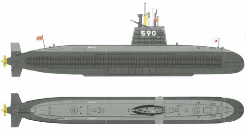 JMSDF SS-590 Oyashio (Submarine)