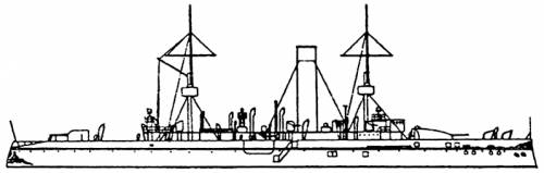 Hr Kortenaer (Battleship) - Netherlands (1896)