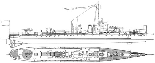 Bulgaria - Drazki (Torpedo Ship) (1942)