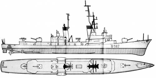 FGS Rommel D187 [Destroyer] (1970)