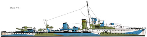 HMCS Ottawa (ex-HMS Crusader H60 Destroyer) (1942)