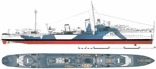 HMCS Restigouche [ex HMS Comet Destroyer] (1944)