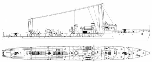 HMDS Dragen [Torpedoship] (1936)