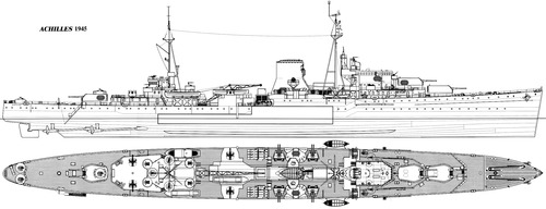 HMNZS Achilles 70 (Leander-class Light Cruiser) (1945)