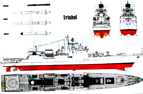 INS Trishul F43 (Project 1135.6 Talwar-class Frigate) - India