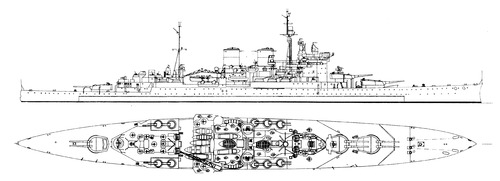 KrÄ…Å¼ownik liniowy HMS Renown po modernizacji w (1945)