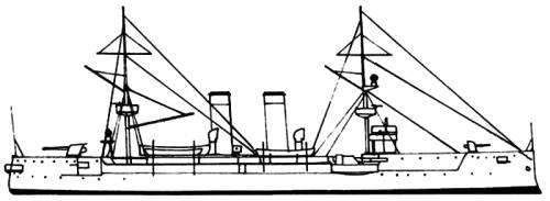 NRP Vasco Da Gama (Battleship) - Portugal (1898)
