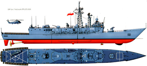 ORP General Tadeusz Kosciuszko [ex USS FFG-9 Wadsworth Fregate] (2018)