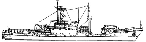 ORP Piast (Project 570M1 Hubs Class) (1974)