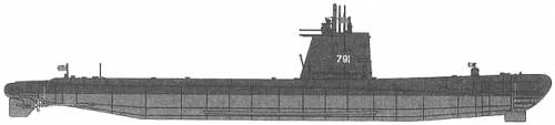 ROCS Hai Shih SS-791(Guppy II Class Submarine)