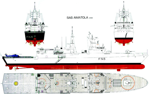 SAS Amatola F145 (MEKO A-200SAN Valour-class Frigate) (2004)