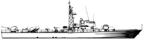 SLNS Nandimitra (ex INS Komemiyut - Saar 4 Missile Boat) - Sri-Lanka