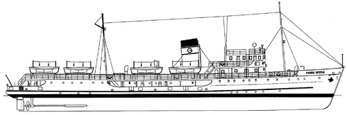 SS Panna Wodna 1950 (Passenger Ship )