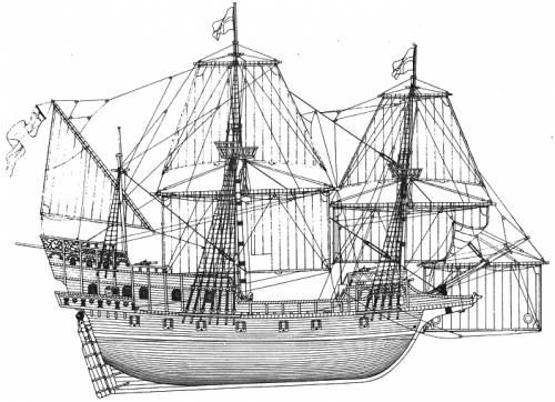 SS The Golden Hind [Sir Francis Drake Galleon]