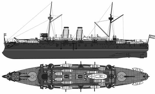 Vizcaya (Armoured Cruiser) (Spain) (1898)