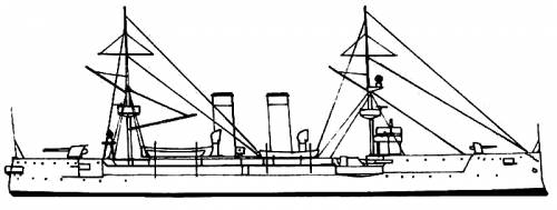 NRP Vasco Da Gama (Battleship Third Class) - Portugal (1878)
