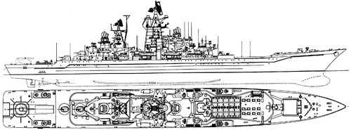 FRS Admiral Ushakov (Project 1144 Orlan Battlecruiser ex USSR Kirov)