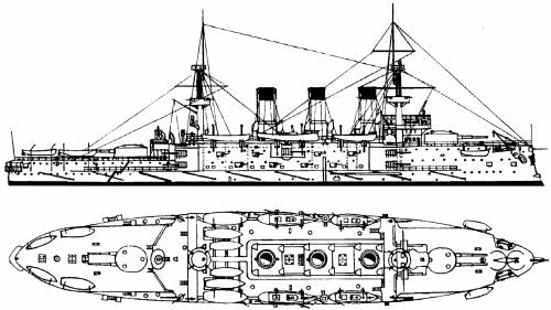 Russia Admiral Senyavin (Battleship) (1896)