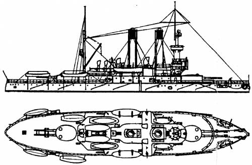 Russia Admiral Ushakov (Battleship) (1896)