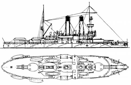 Russia Admiral Ushakov (Battleship) (1905)
