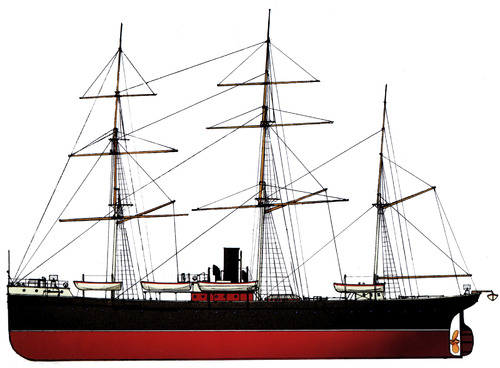 Russia - Africa (ex USS Saratoga 2nd Class Cruiser) (1872)