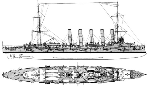 Russia - Askold (Protected Cruiser] (1905)