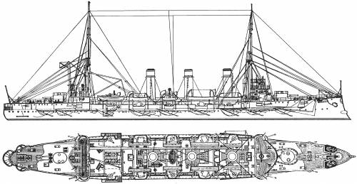 Russia Bogatyr (Protected Cruiser) (1902)