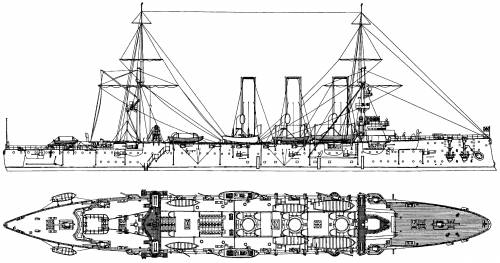 Russia Diana (Protected Cruiser) (1903)
